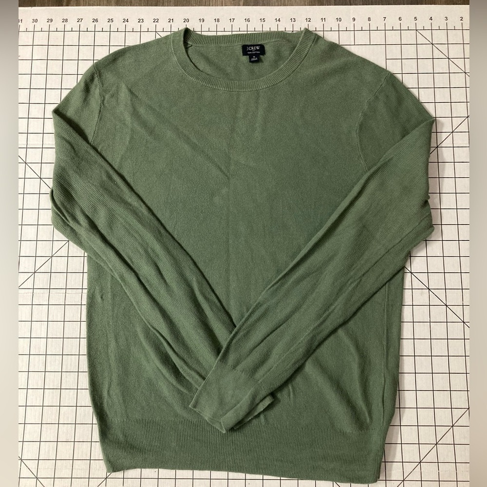 J. Crew Men’s Small Green Cotton Sweater